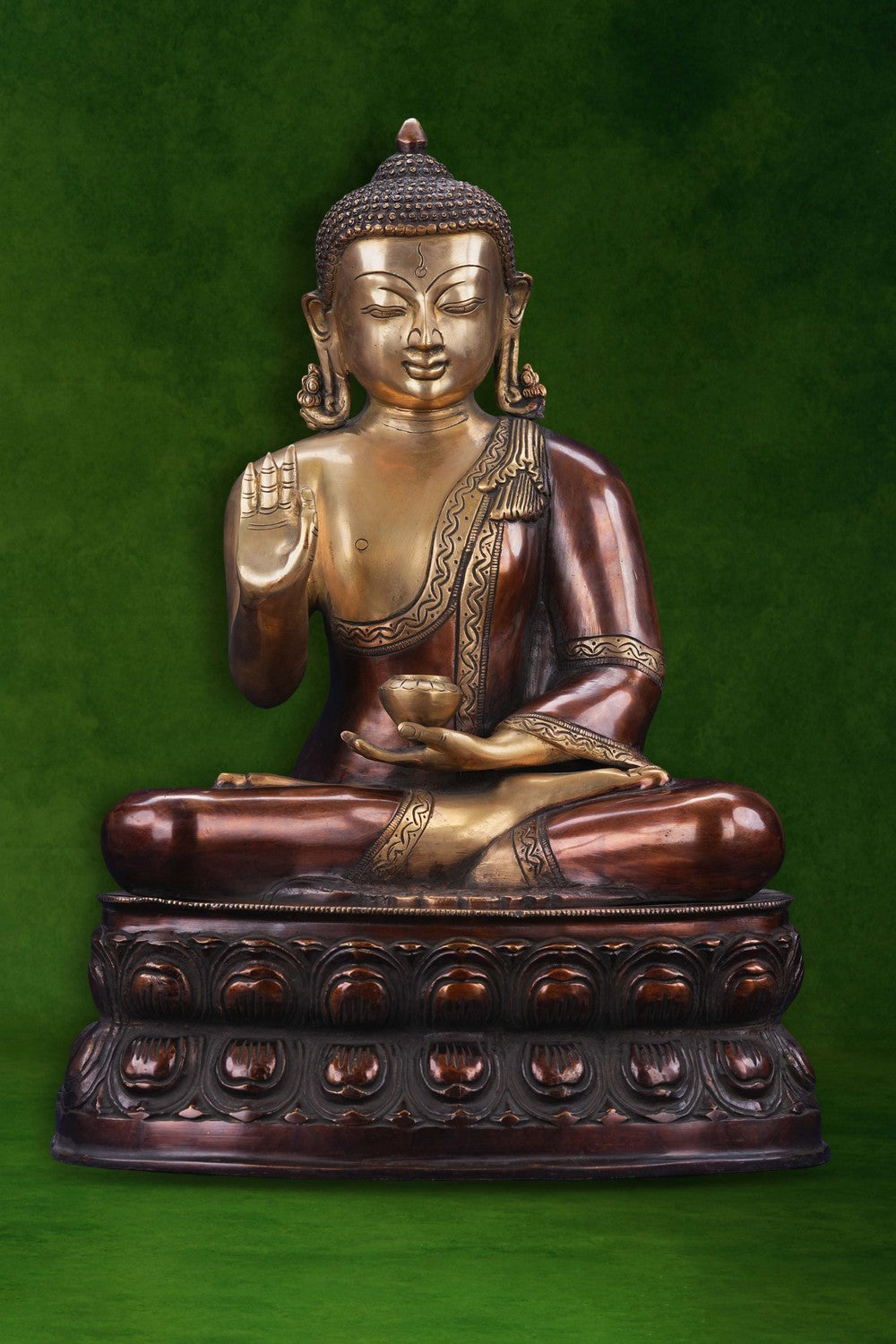 Image of Brass Gautam Buddha Deep Meditation Mudra