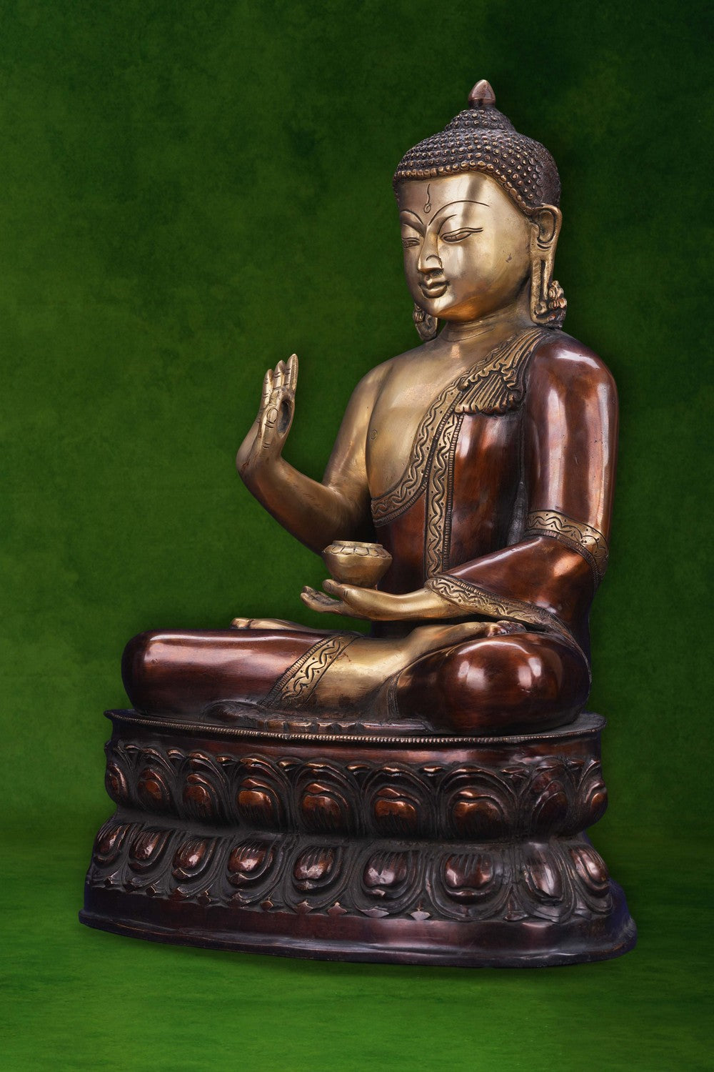 Image of Brass Gautam Buddha Deep Meditation Mudra