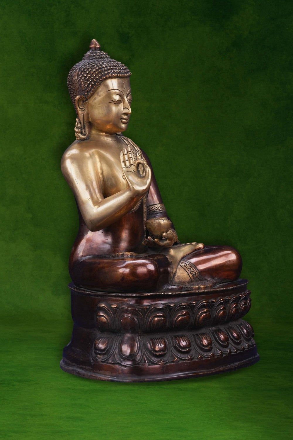 Image of Brass Gautam Buddha Deep Meditation Mudra