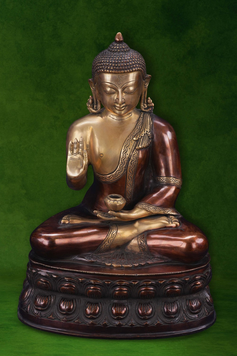 Image of Brass Gautam Buddha Deep Meditation Mudra