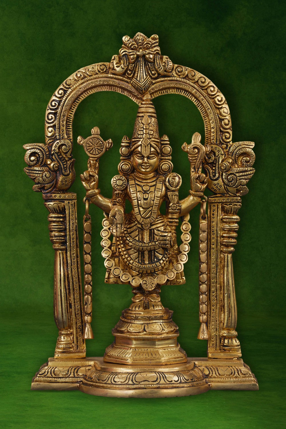 Image of Handcrafted Brass Tirupati Balaji Idol