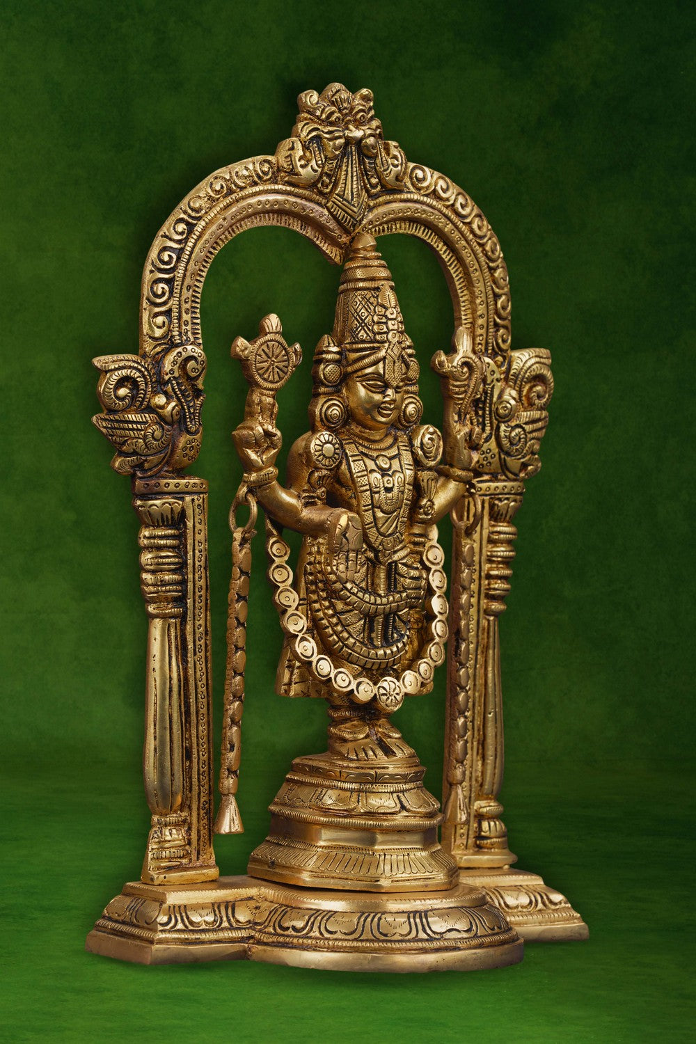 Image of Handcrafted Brass Tirupati Balaji Idol