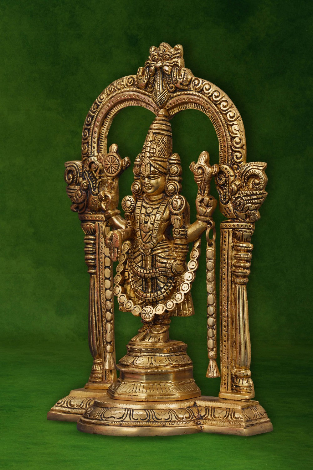 Image of Handcrafted Brass Tirupati Balaji Idol