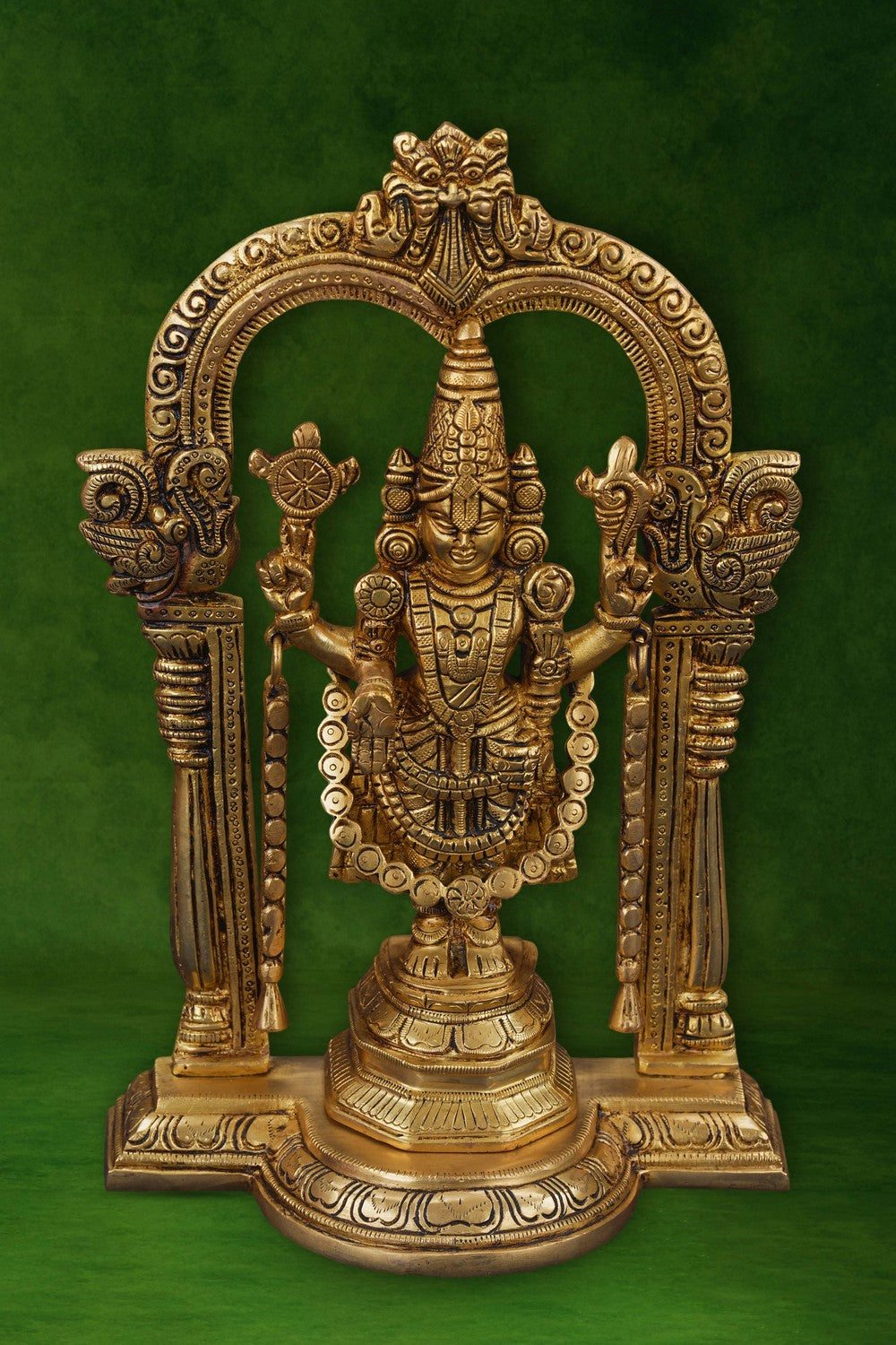 Image of Handcrafted Brass Tirupati Balaji Idol