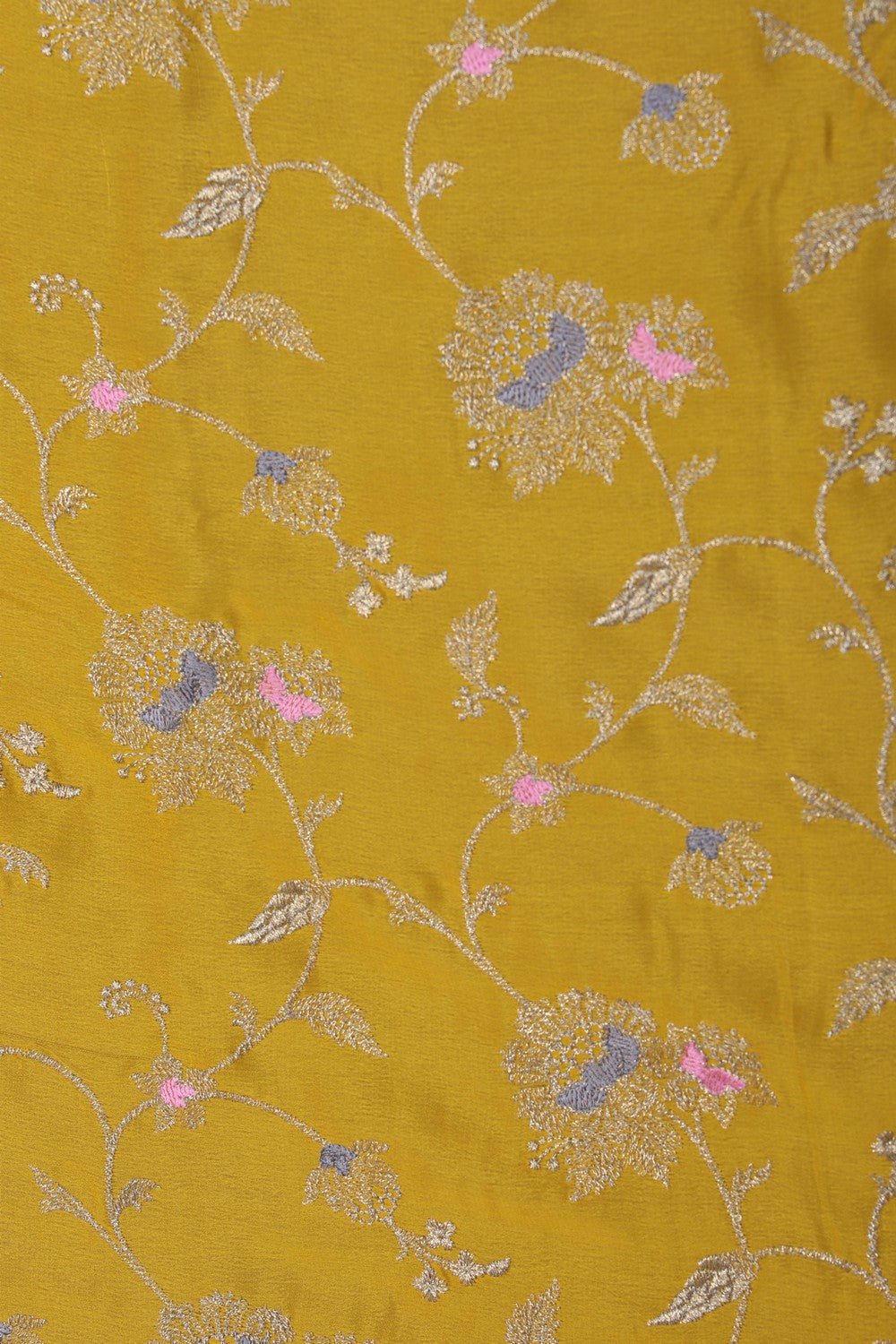 Image of Binny Crepe Yellow Saree