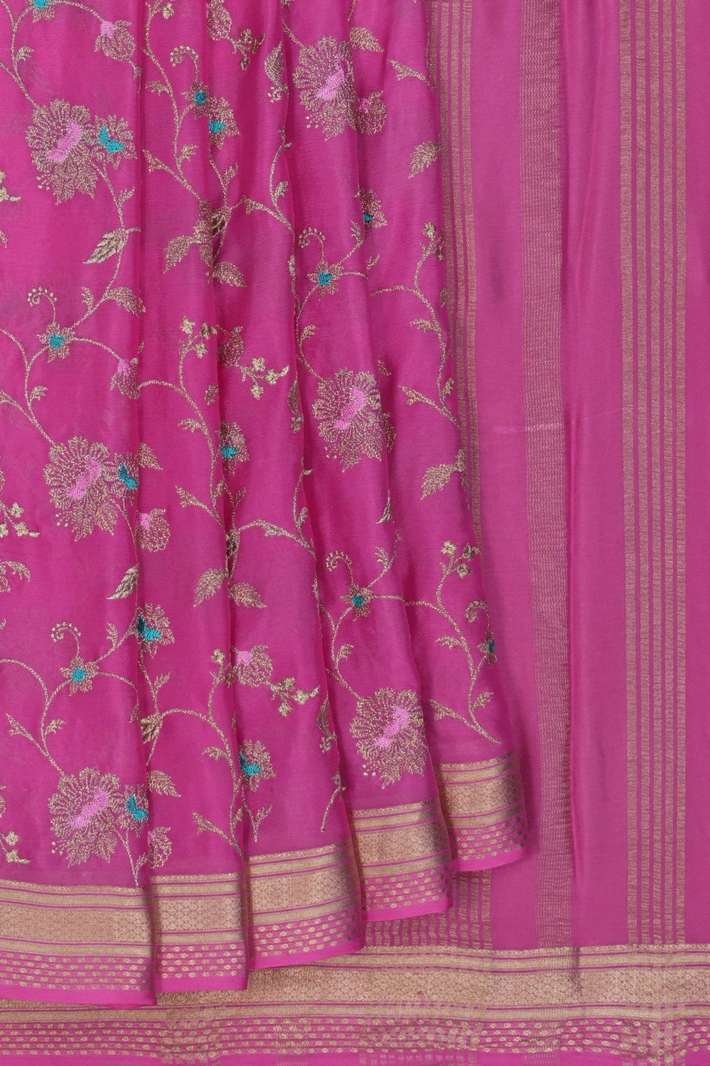 Image of Binny Crepe Pink Saree