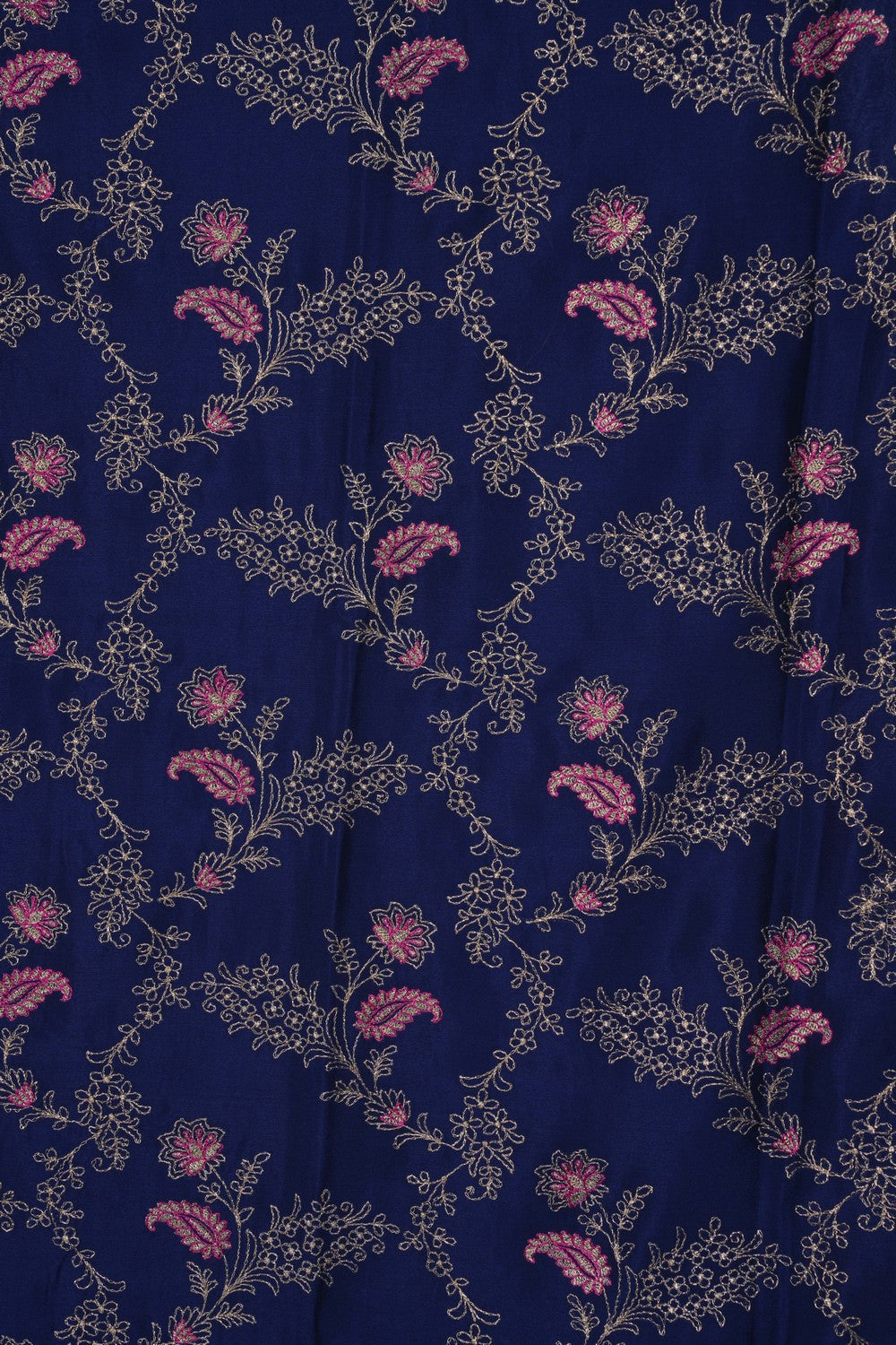 Image of Binny Crepe Navy Blue Saree