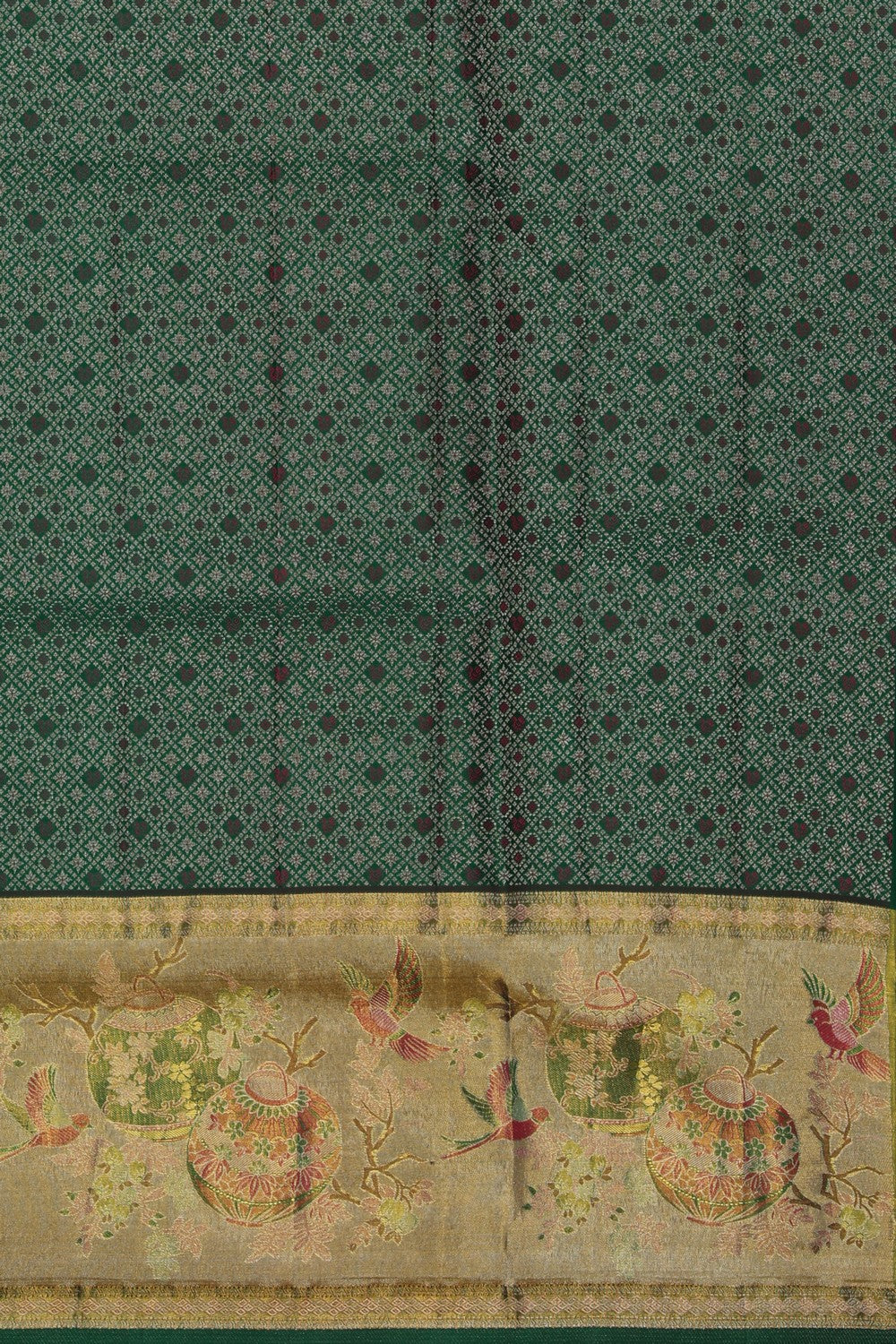 Image of Kanchi Silk Tissue Brocade Pink Saree