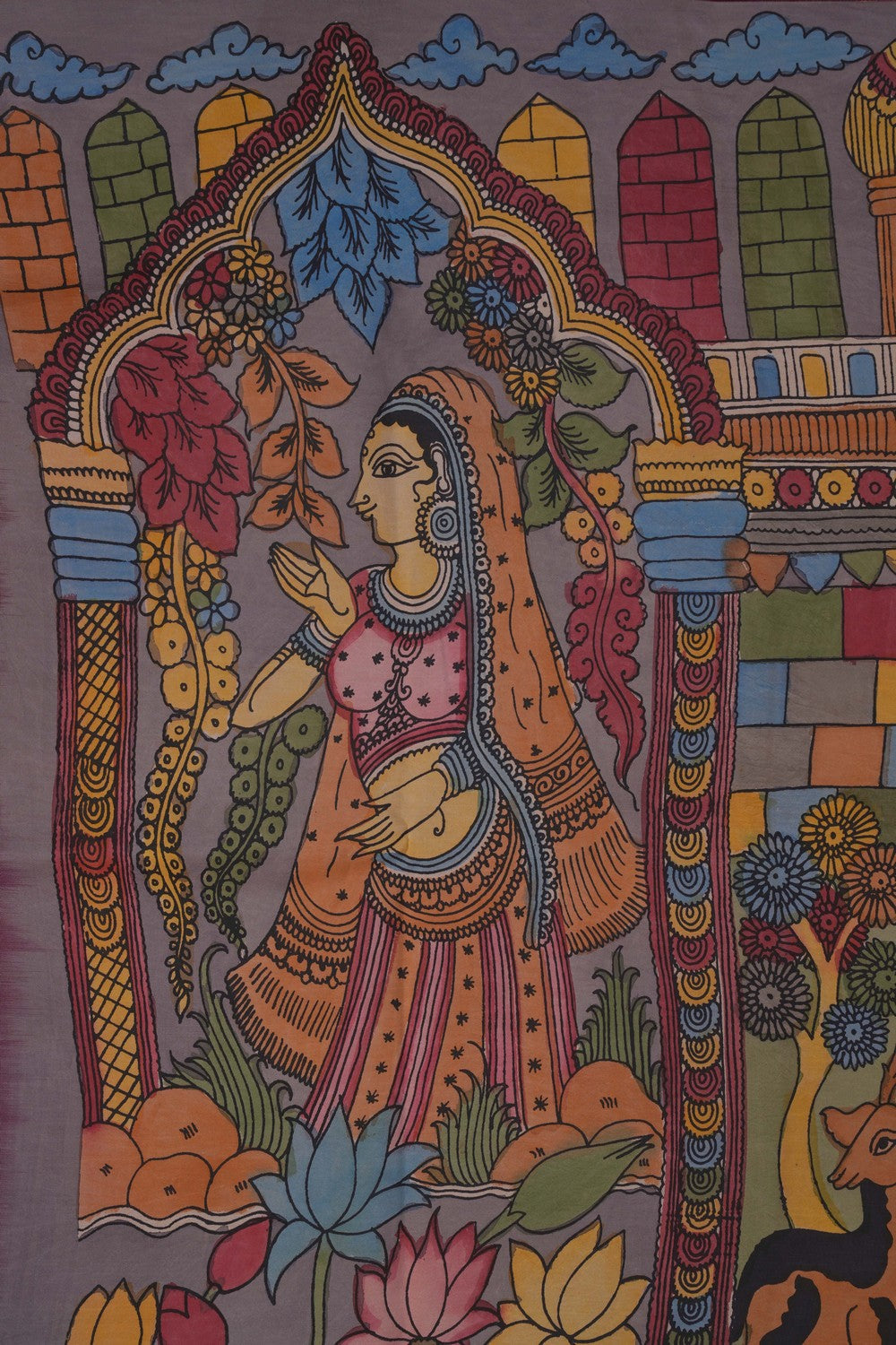 Image of Kalamkari Painting Saree