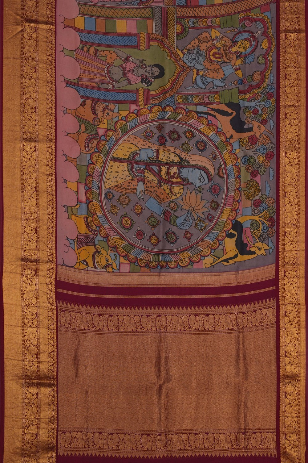 Image of Kalamkari Painting Saree