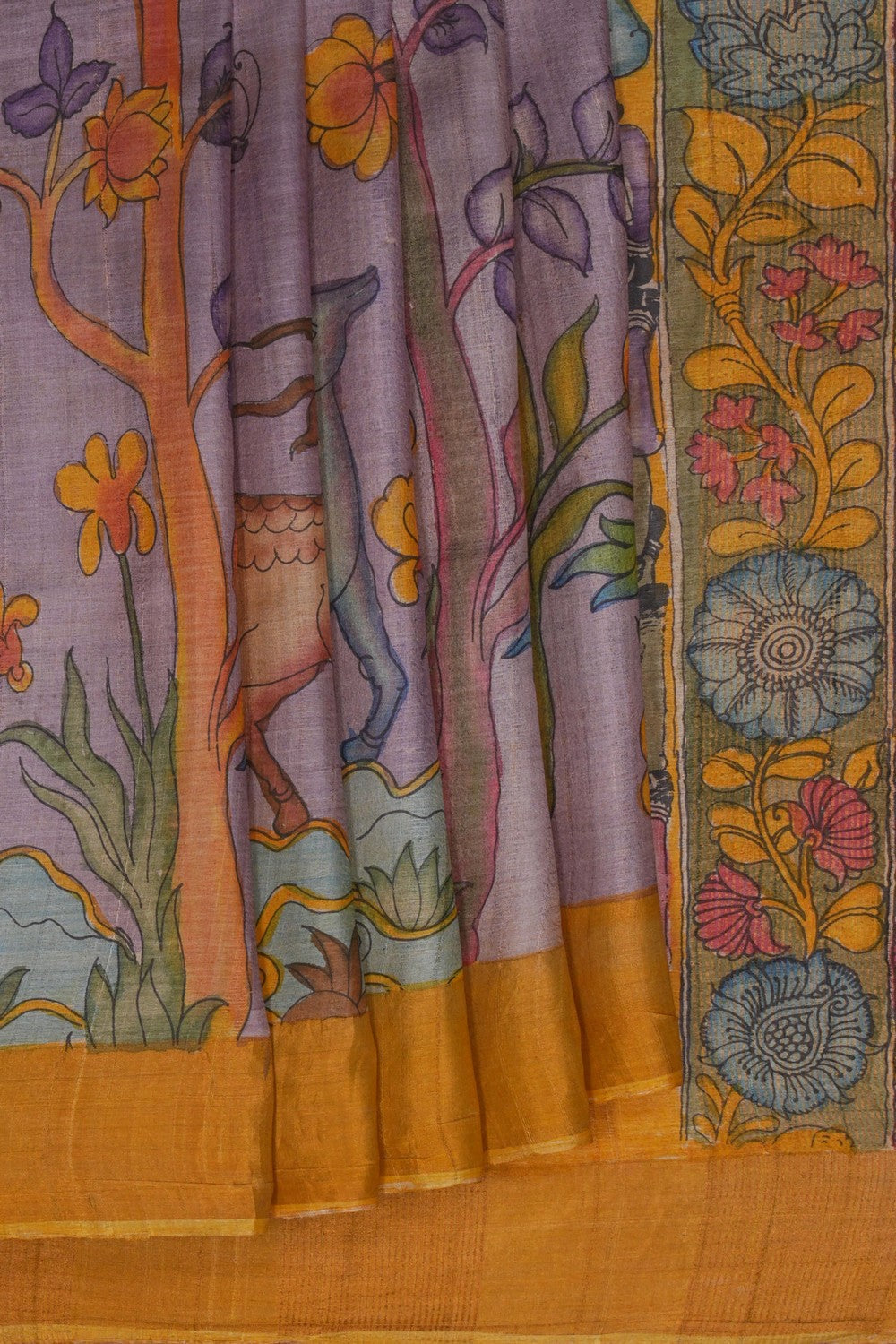 Image of Kalamkari Painting Saree