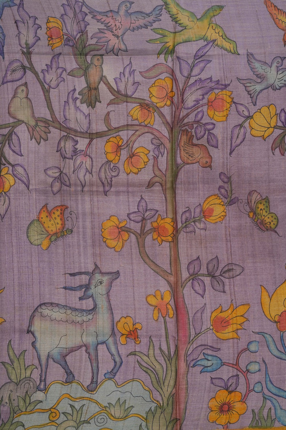 Image of Kalamkari Painting Saree