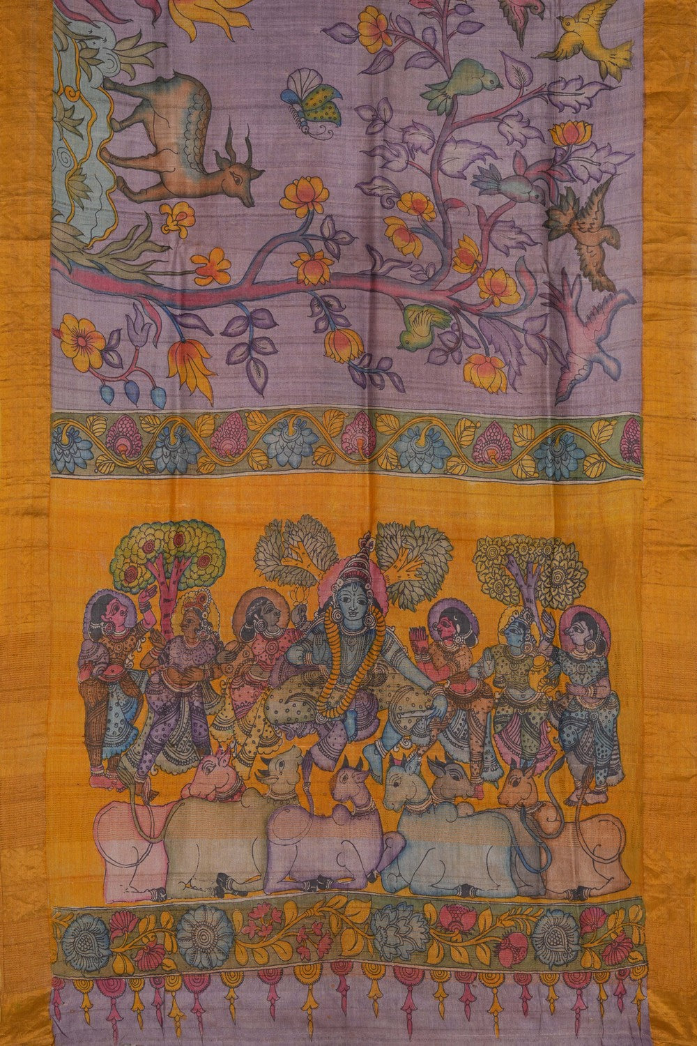 Image of Kalamkari Painting Saree
