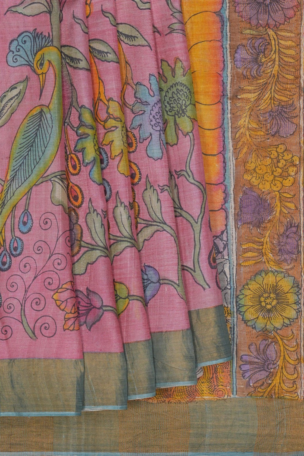 Image of Kalamkari Painting Saree