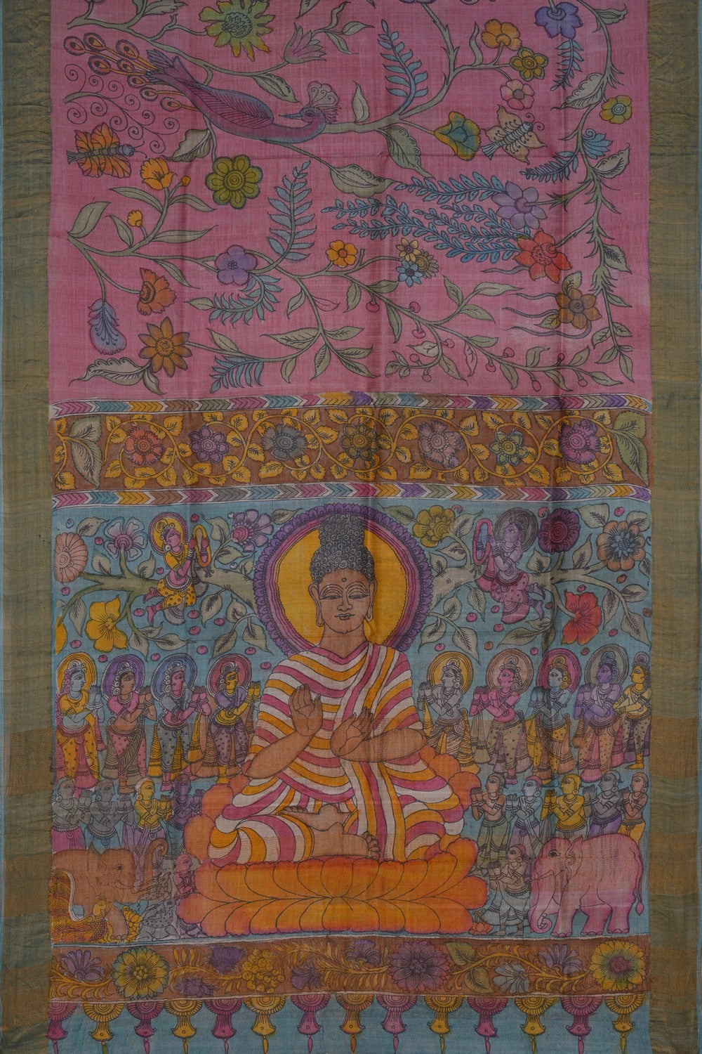 Image of Kalamkari Painting Saree