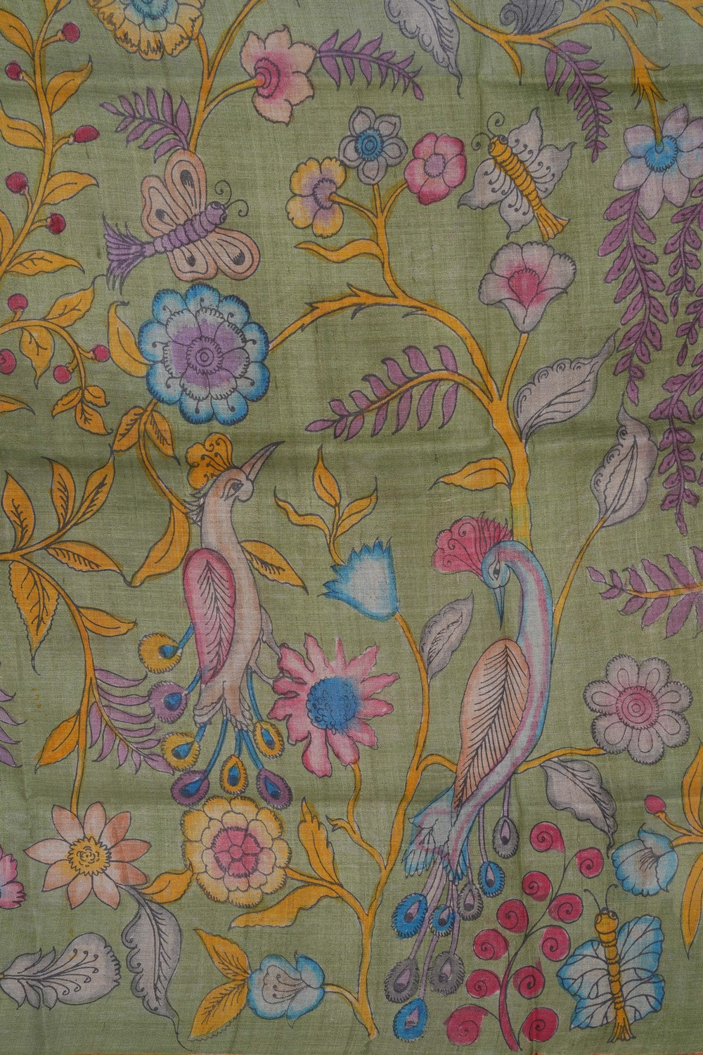 Image of Kalamkari Painting Saree