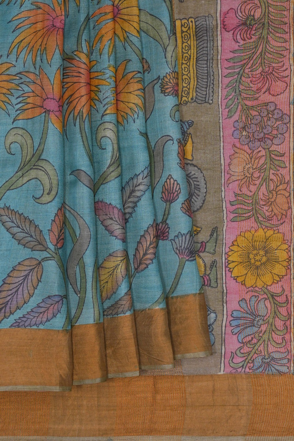 Image of Kalamkari Painting Saree