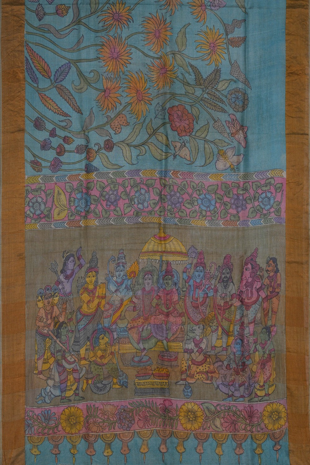 Image of Kalamkari Painting Saree