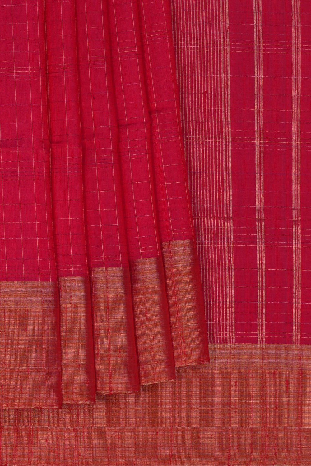 Image of Dupion Silk Pink Saree