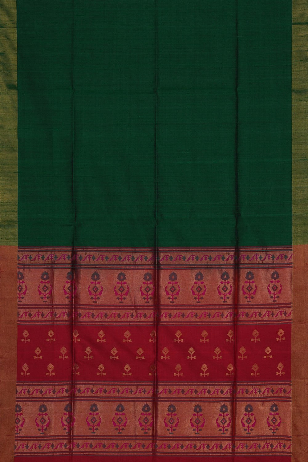Image of Dupion Silk Blue Saree