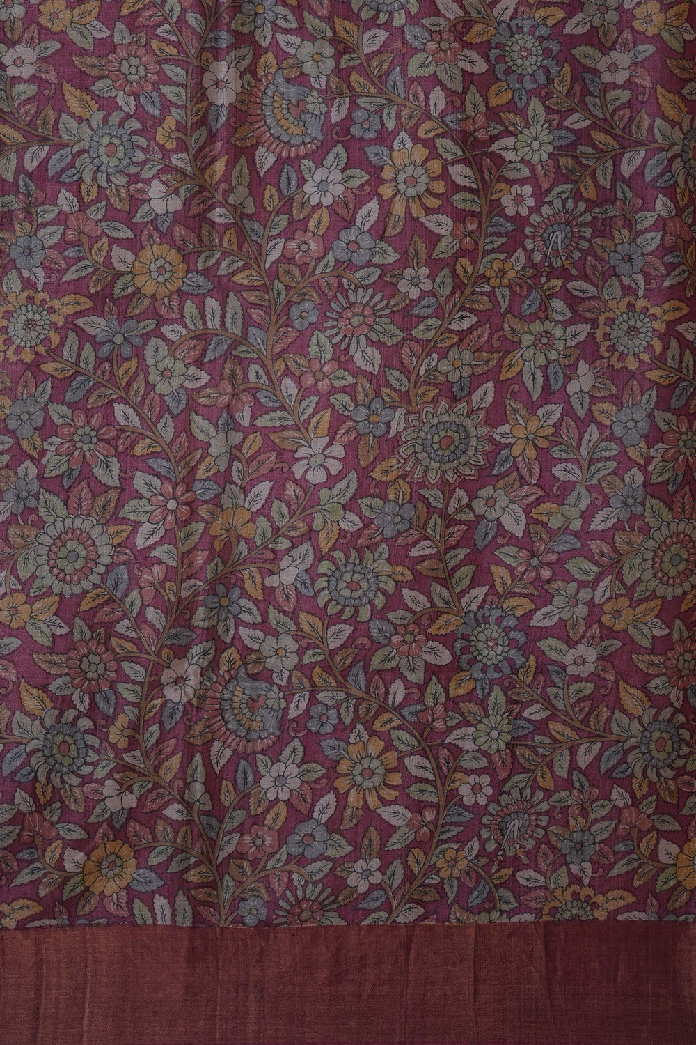 Image of A Classy Tussar Silk Saree With Embroidery Work