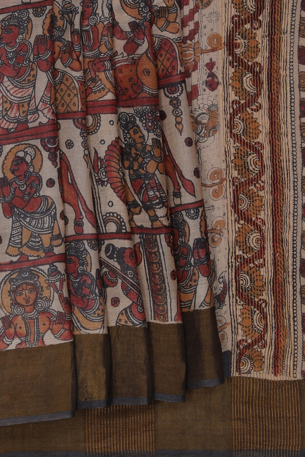 Image of Kalamkari Painting Saree