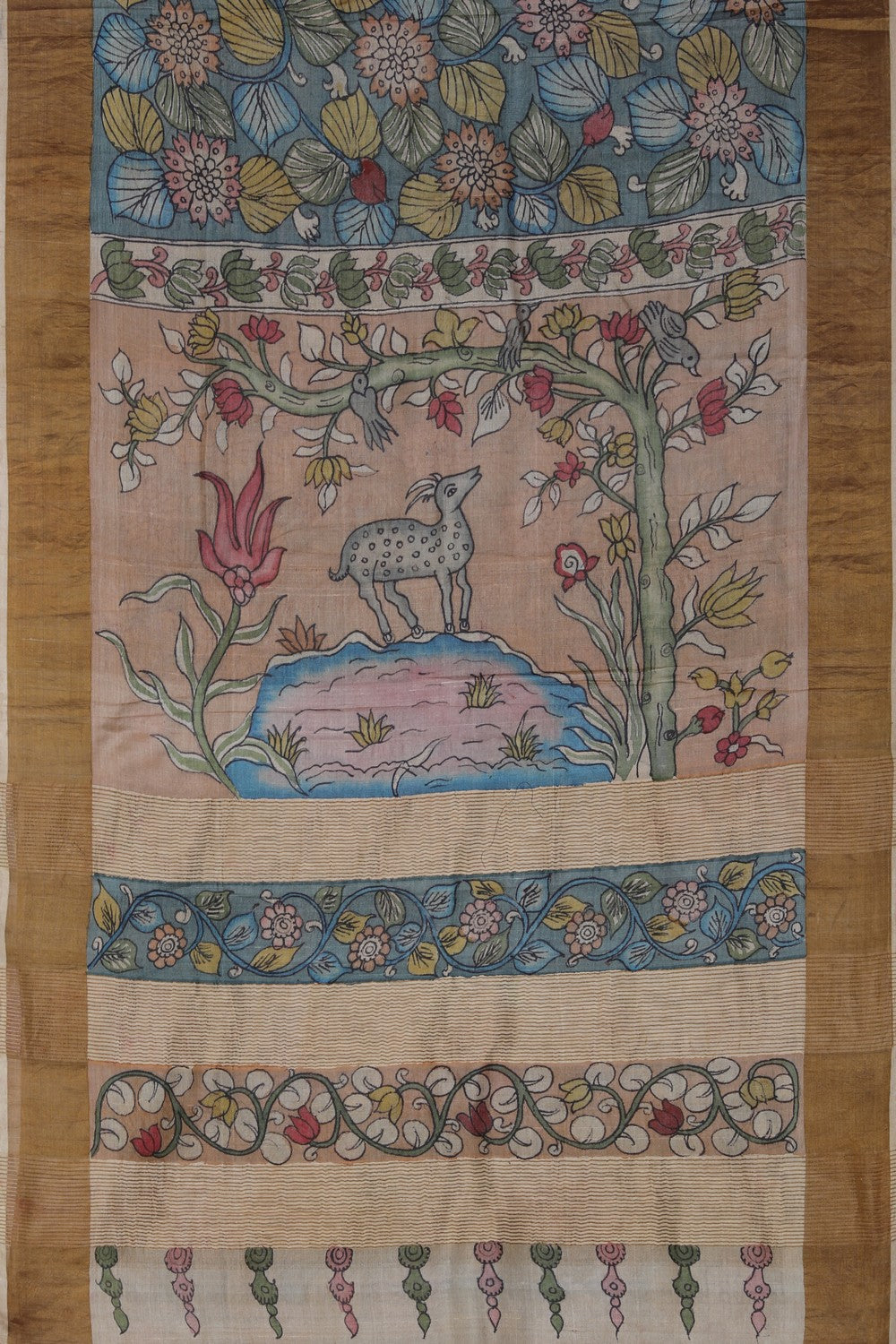 Image of Kalamkari Painting Saree