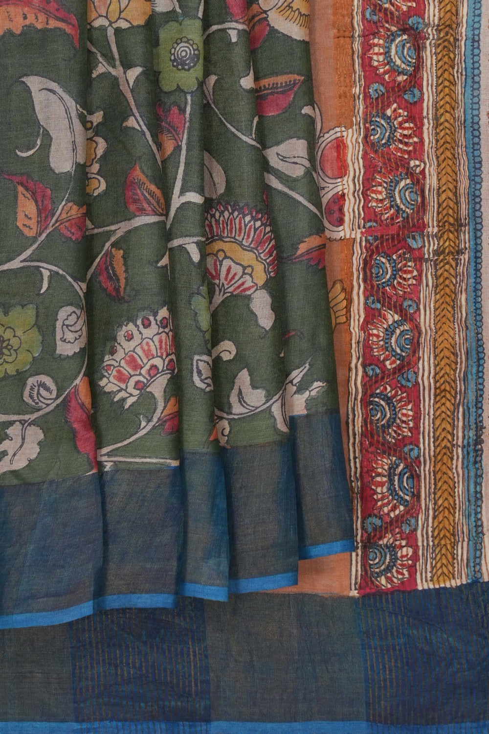Image of Kalamkari Painting Saree