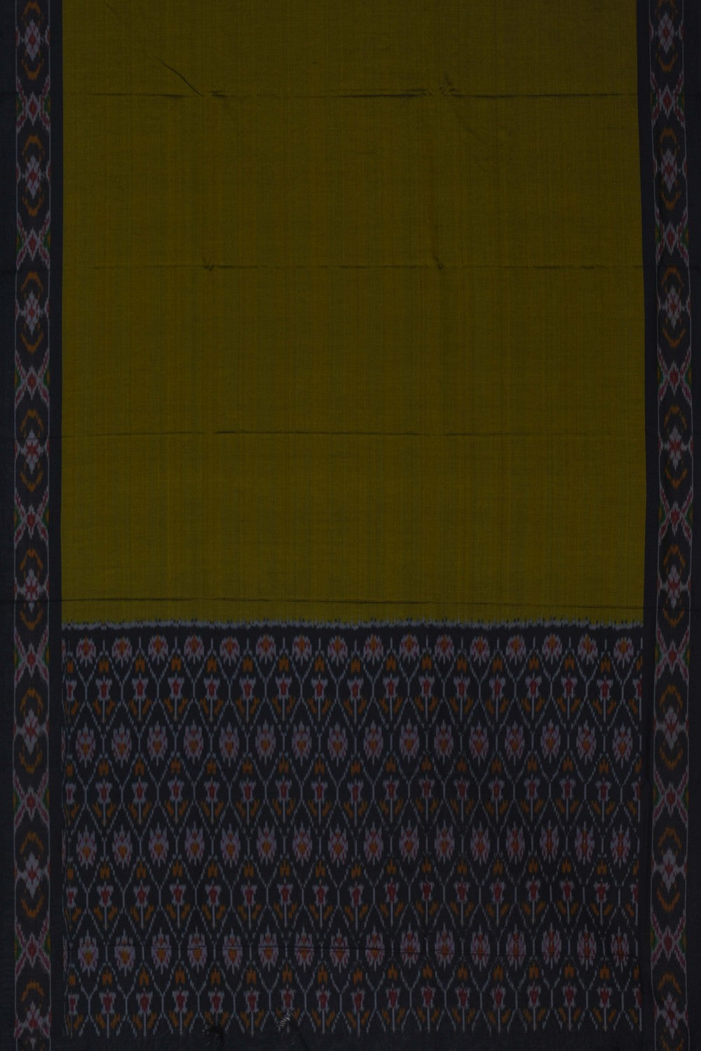 Image of Pochampally Ikat Unstitched Suit With Dupatta (3 Pcs Set)
