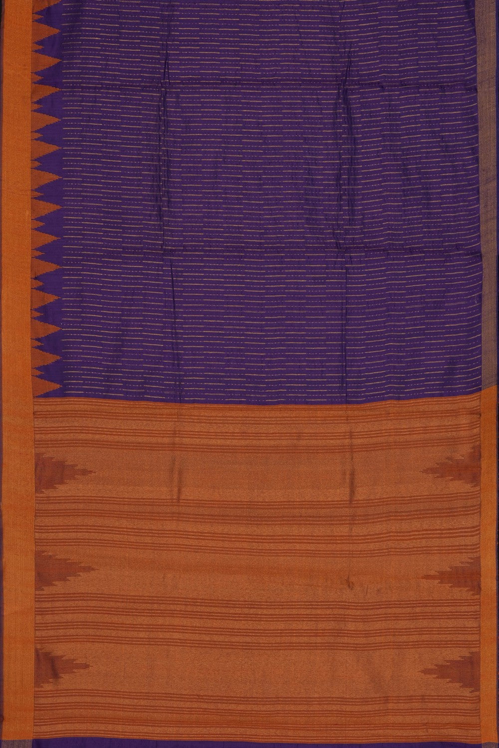 Image of Purple Dupion Silk Saree