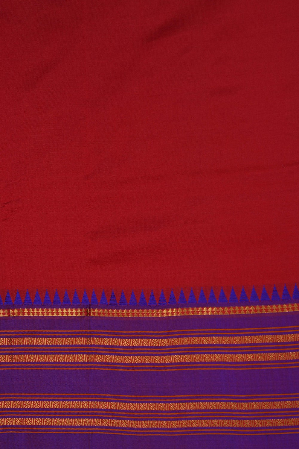 Image of Narayanpet Silk Red Saree