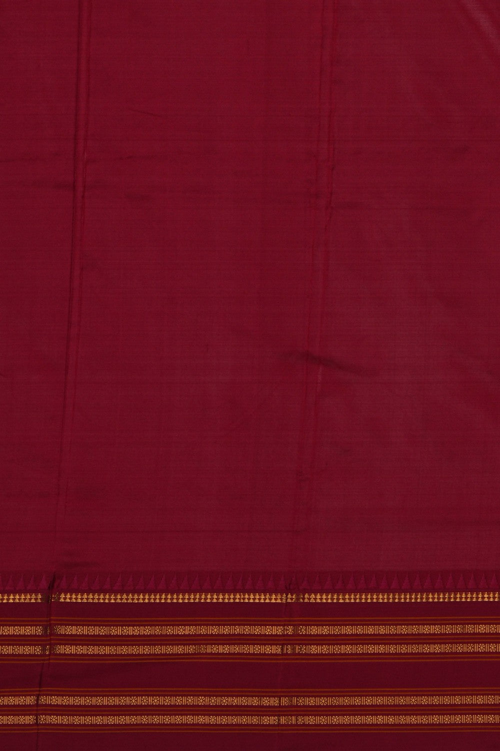 Image of Off-White Narayanpet Silk Saree
