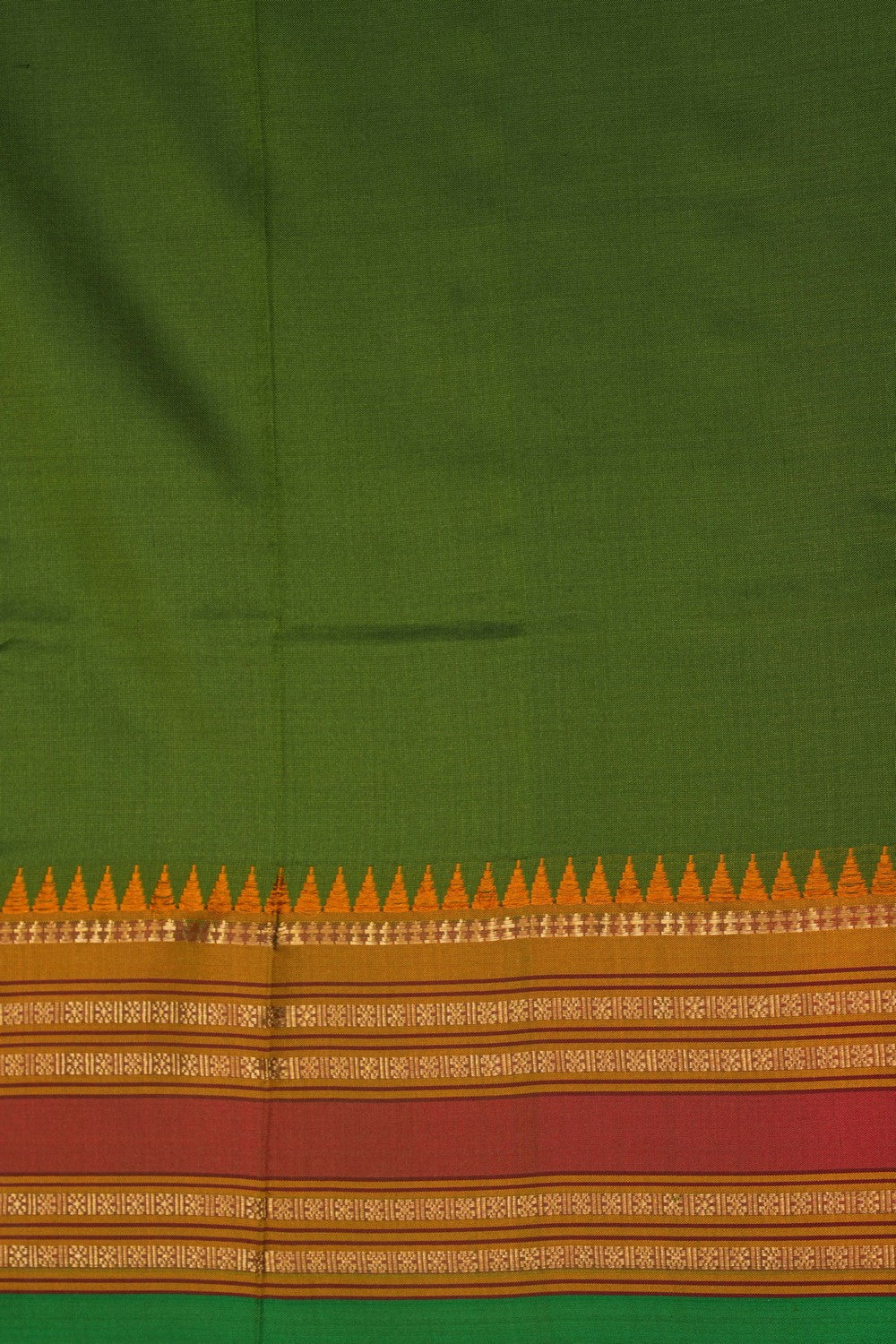 Image of Narayanpet Silk Green Saree