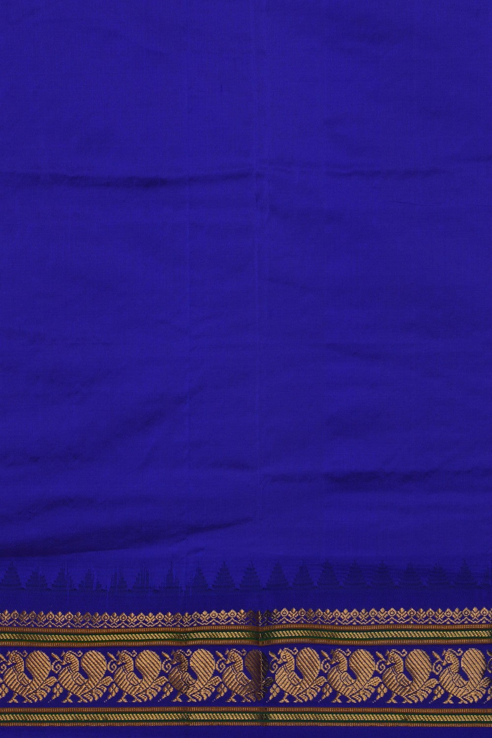 Image of Narayanpet Pure Silk Spring Green Saree