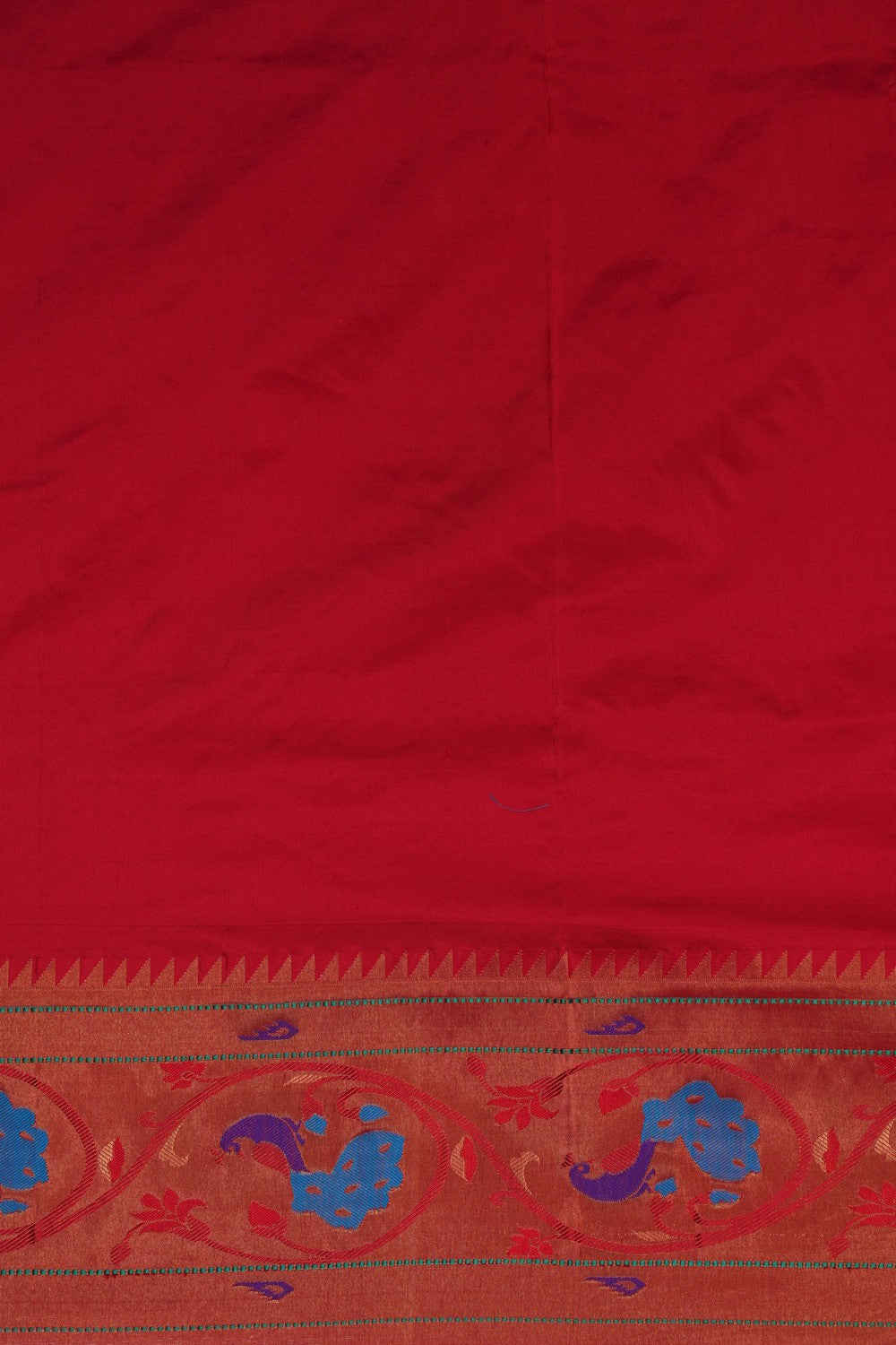 Image of Paithani Silk Red Saree