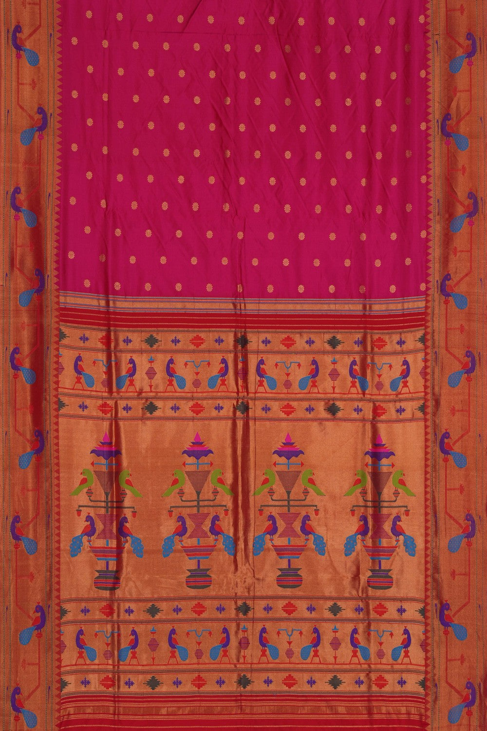 Image of Paithani Silk Pink Saree