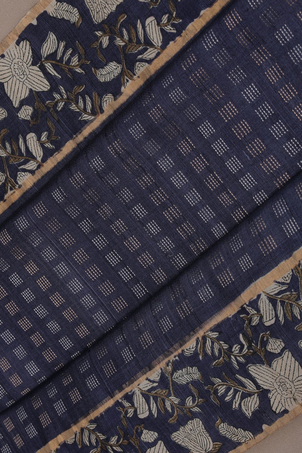 Image of Tussar Silk Purple Saree