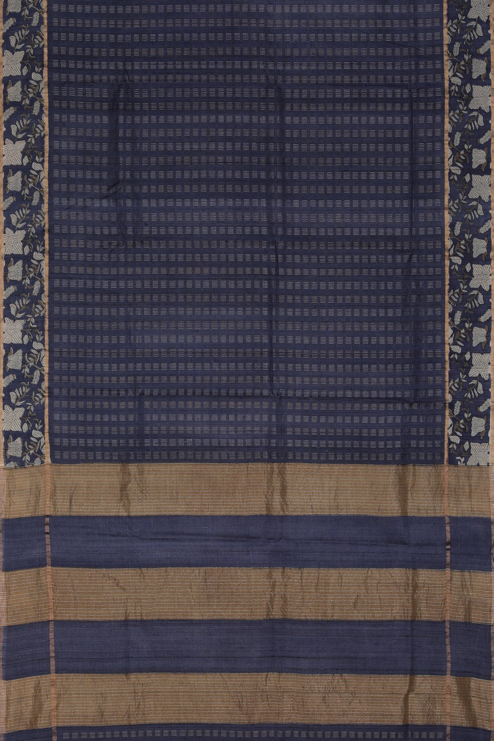 Image of Tussar Silk Purple Saree