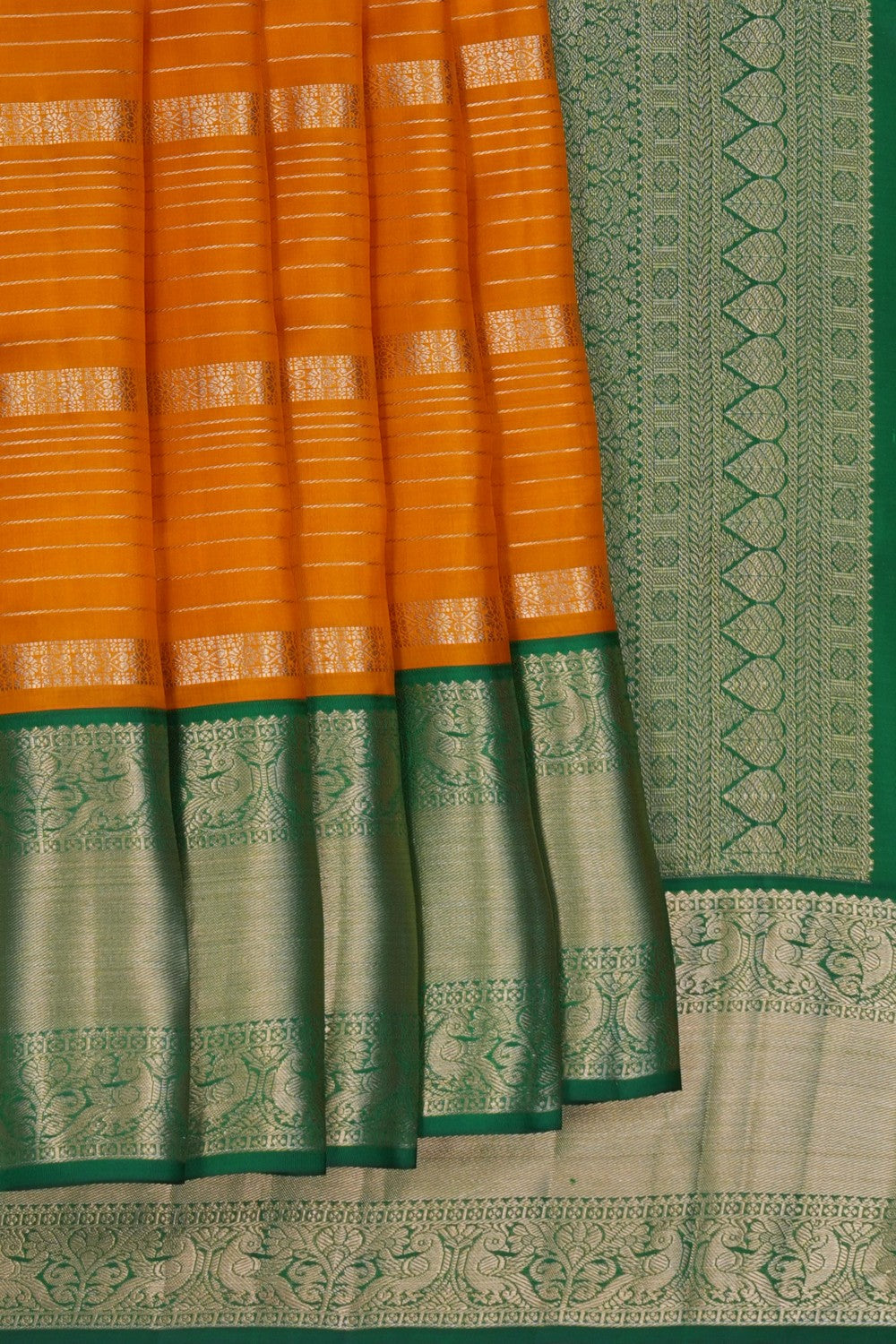 Image of Mustard South Silk Saree