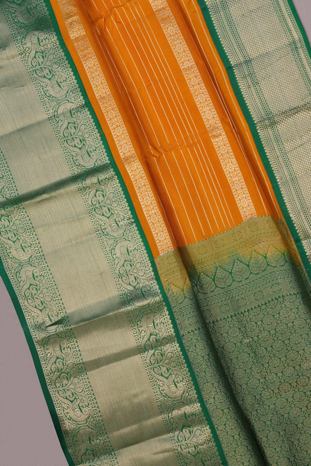 Image of Mustard South Silk Saree