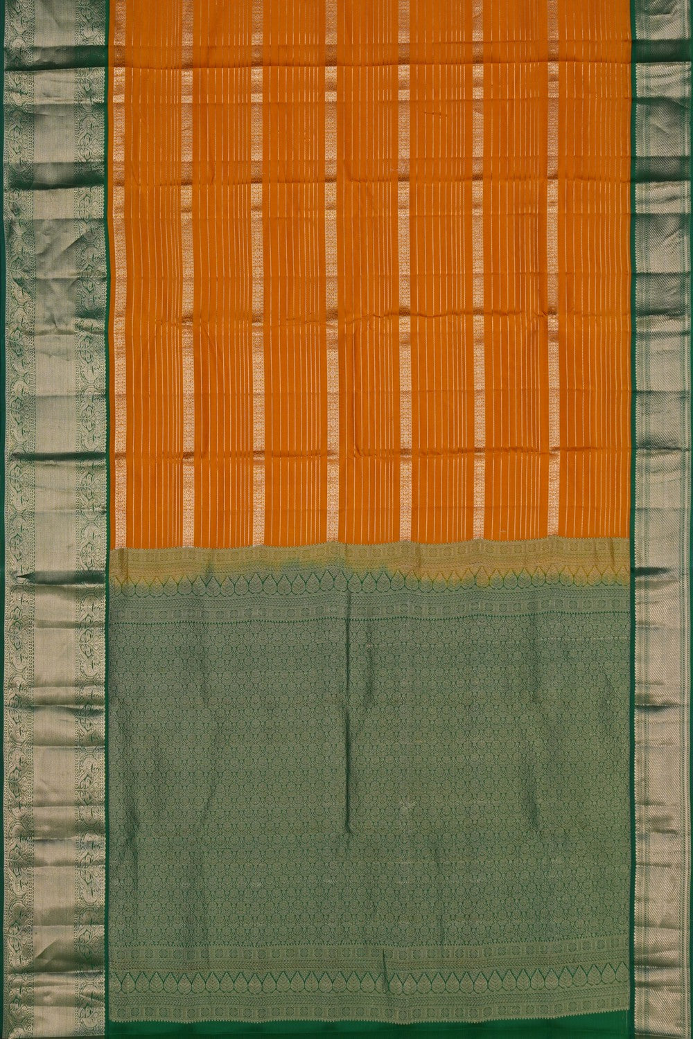 Image of Mustard South Silk Saree