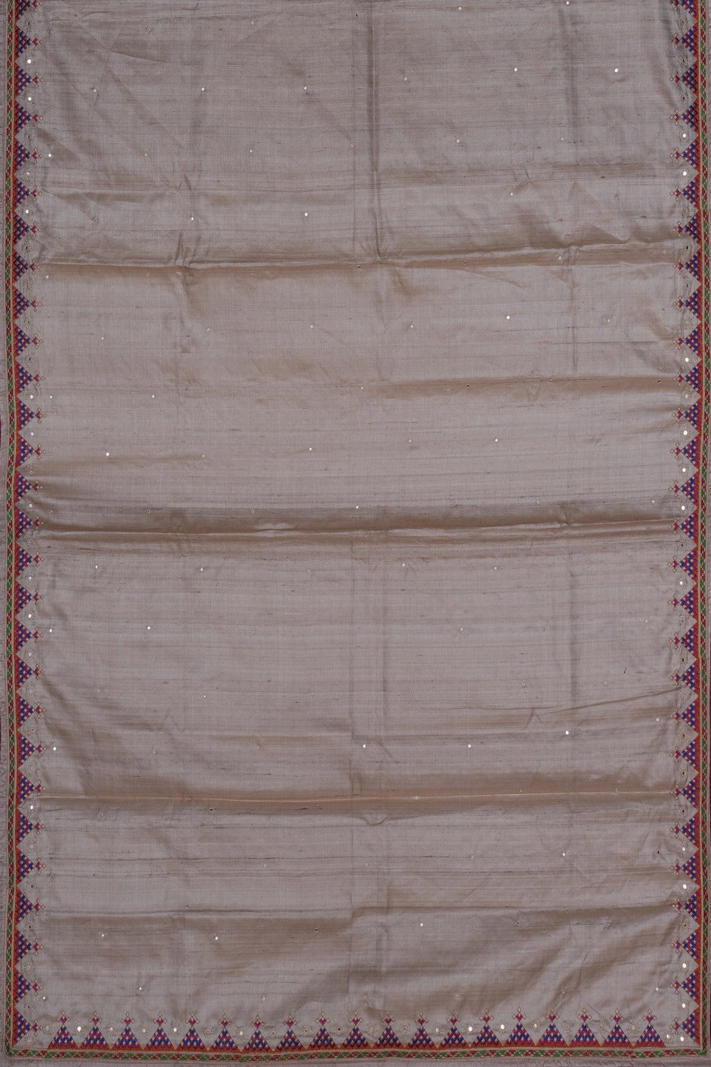 Image of A Beautiful Tussar Embroidered Saree