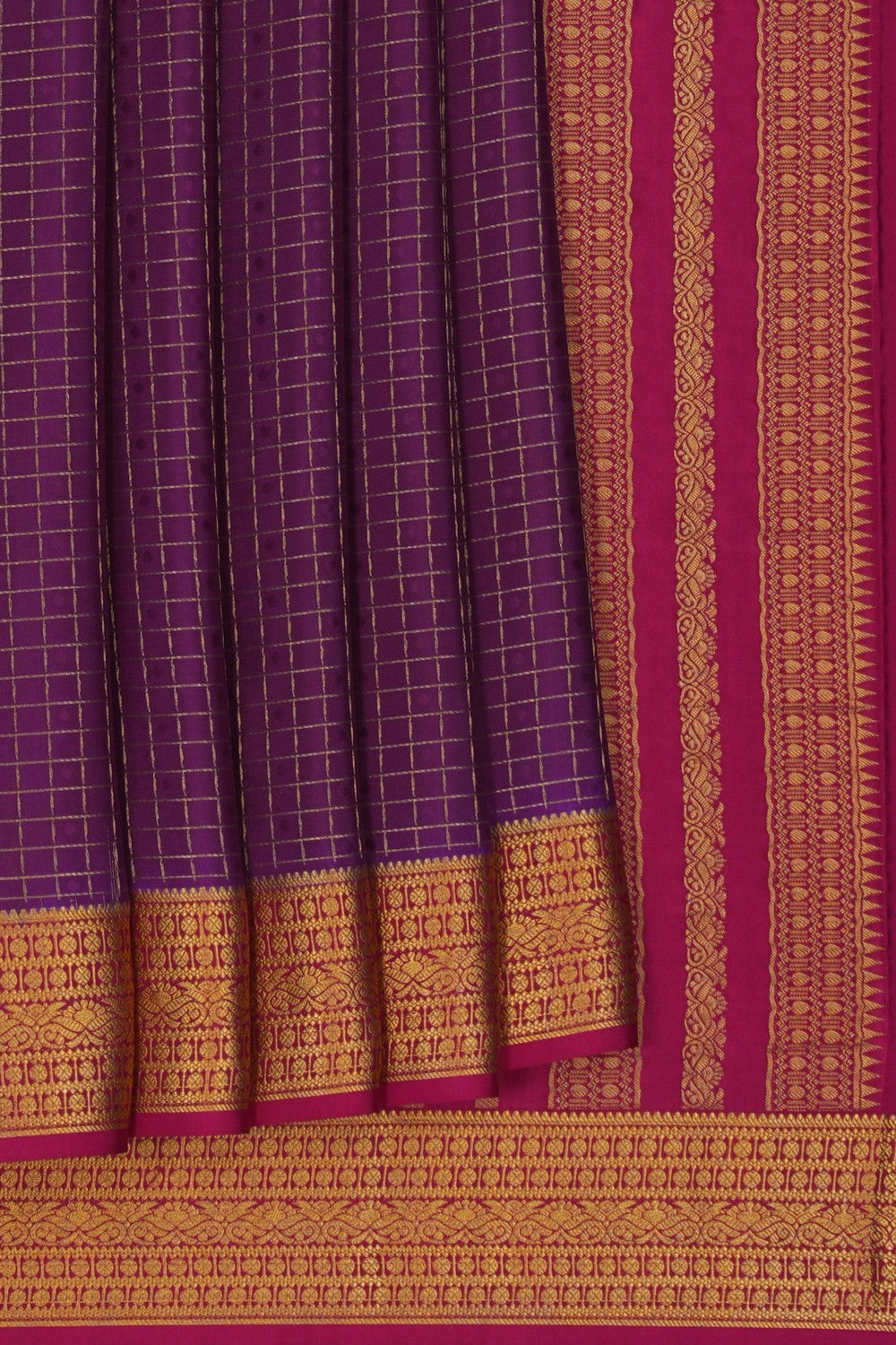 Image of Mysore Binny Crepe Purple Saree