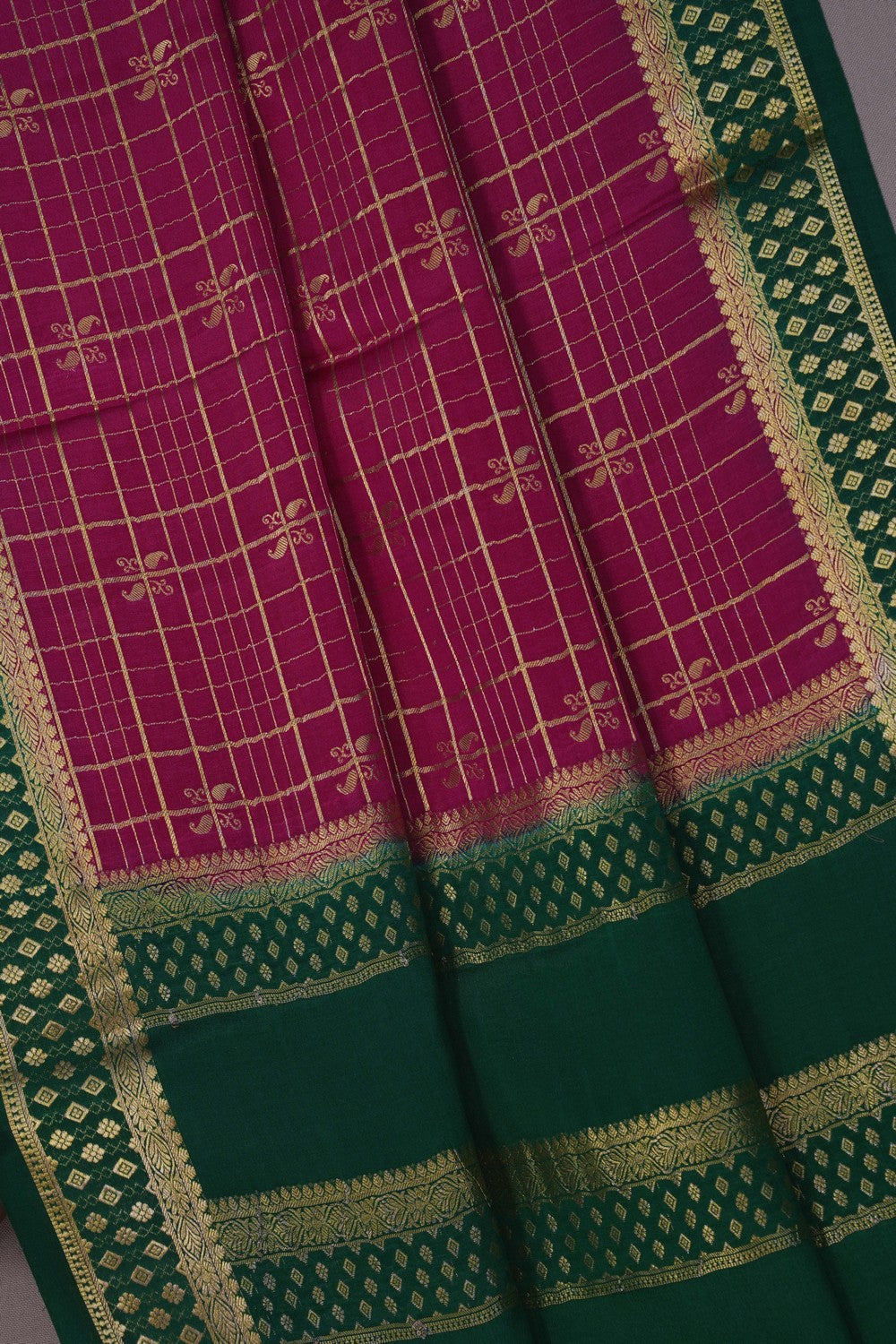 Image of Mysore Binny Crepe Pink Saree