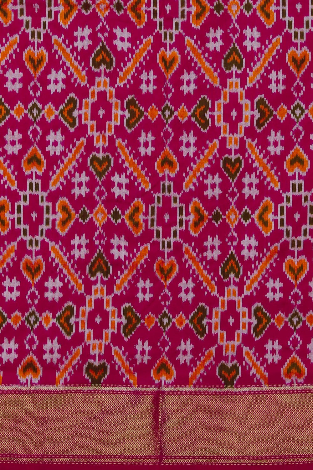 Image of Pochampally Silk Purple Saree