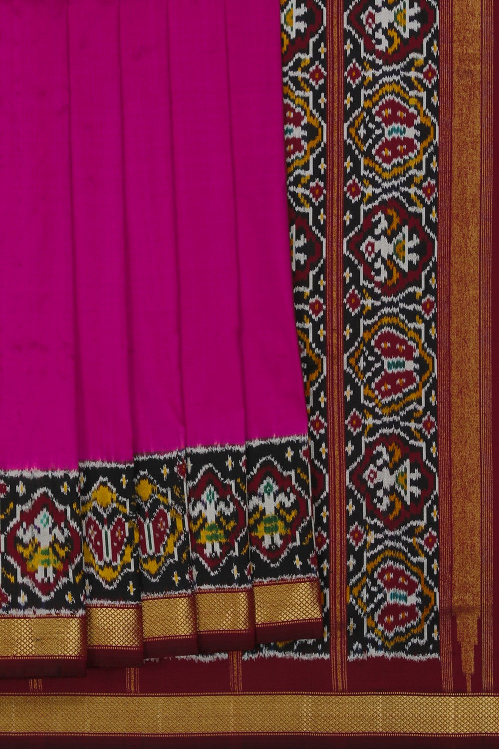 Image of Pochampally Silk Pink Saree