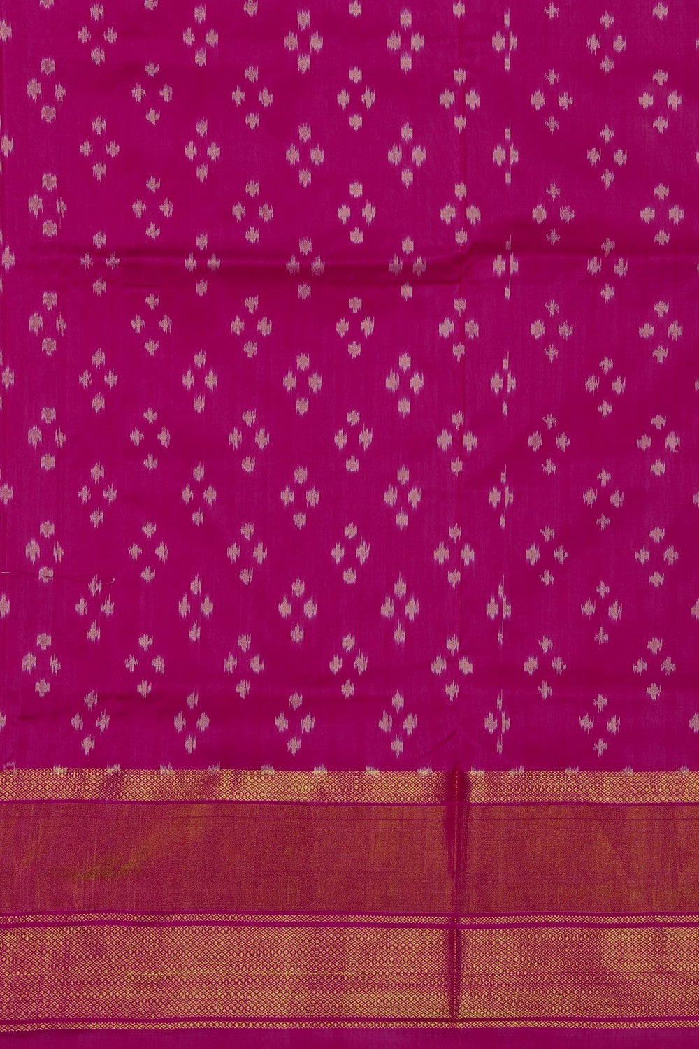 Image of Pochampally Silk Navy-Blue Saree