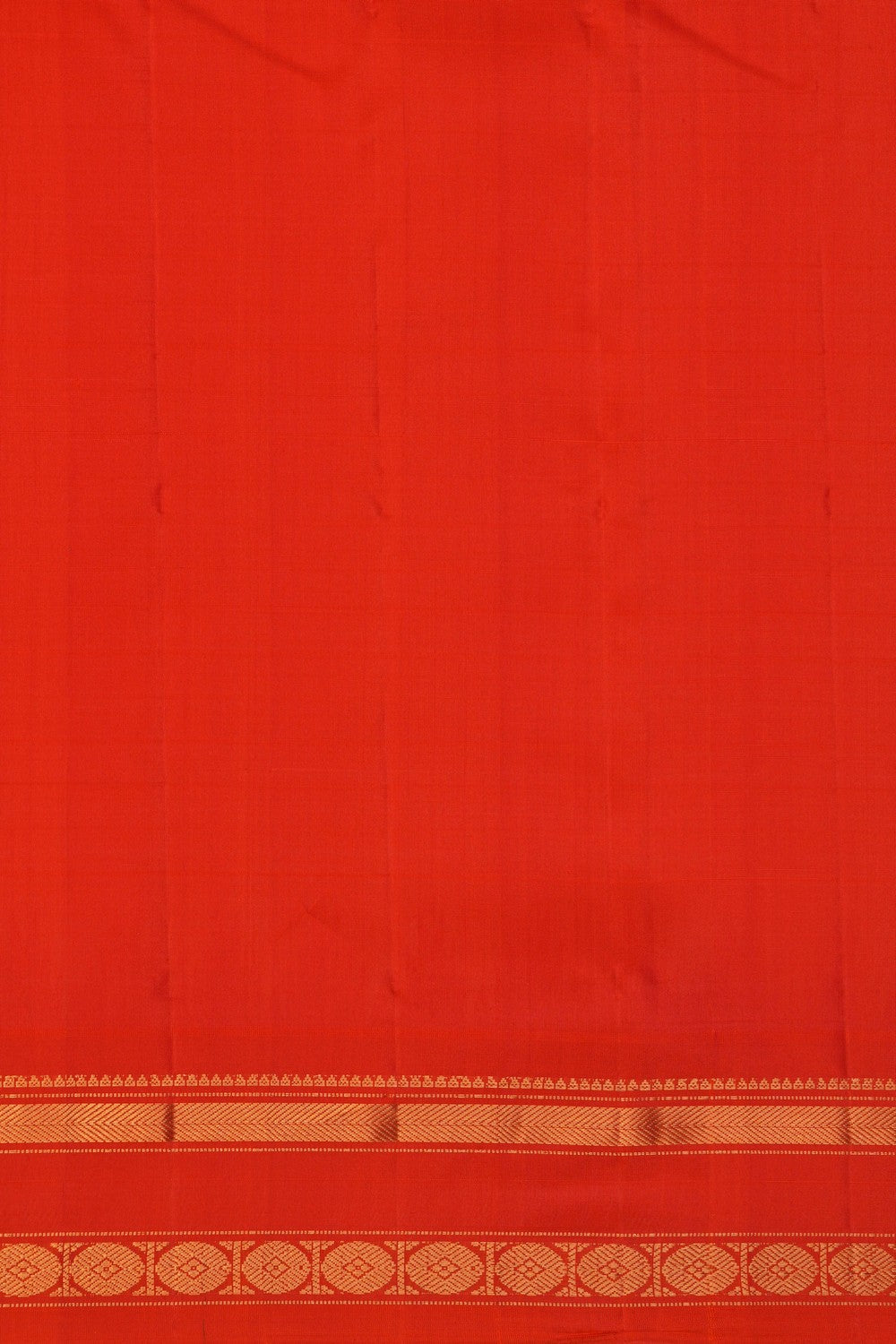 Image of Gadwal Silk Kattam Cream Saree