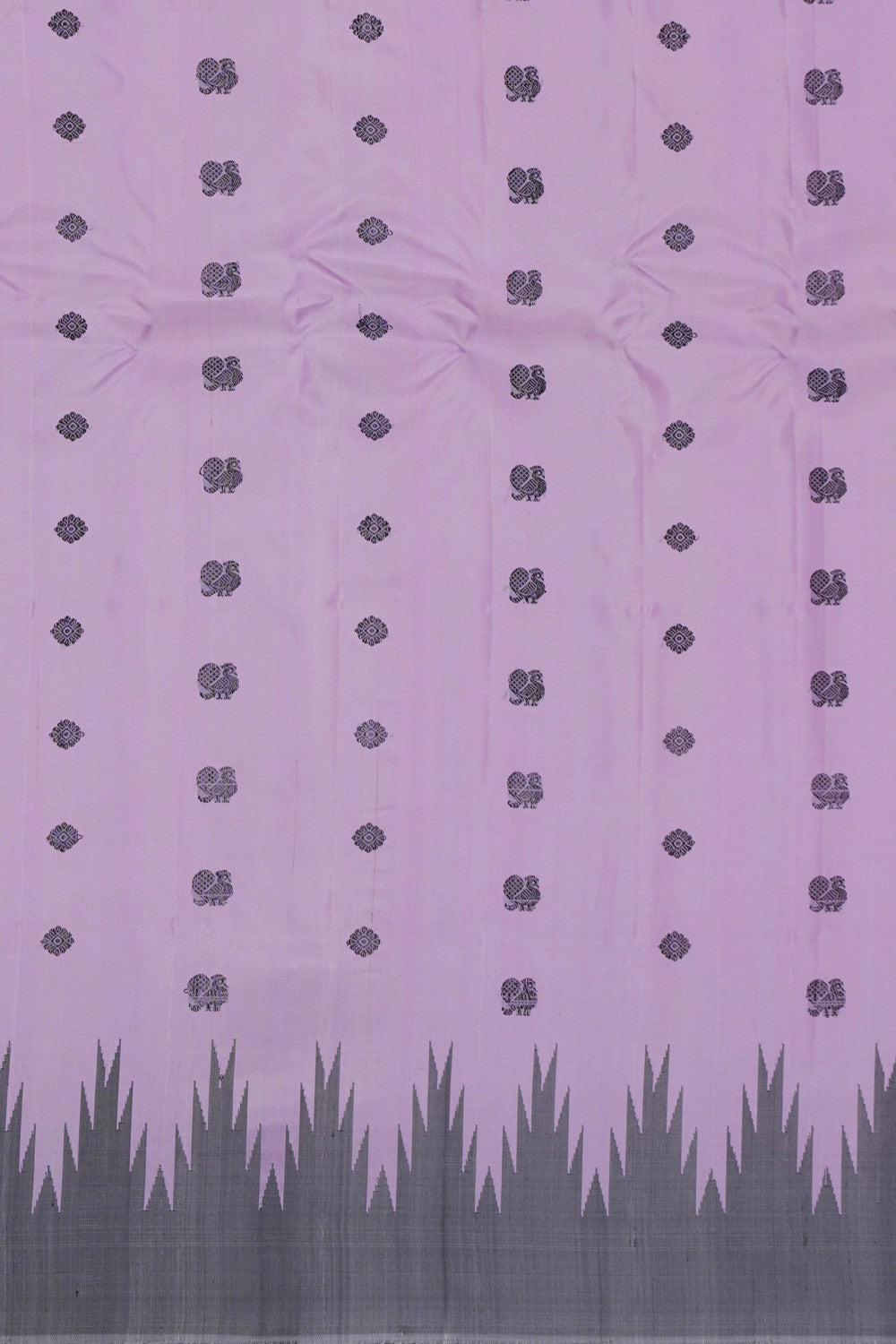 Image of Gadwal Silk Grey Saree