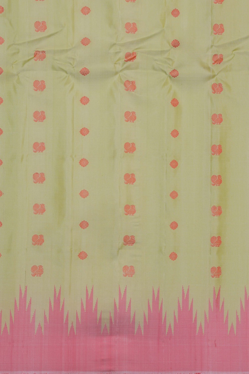 Image of Gadwal Silk Pink Saree